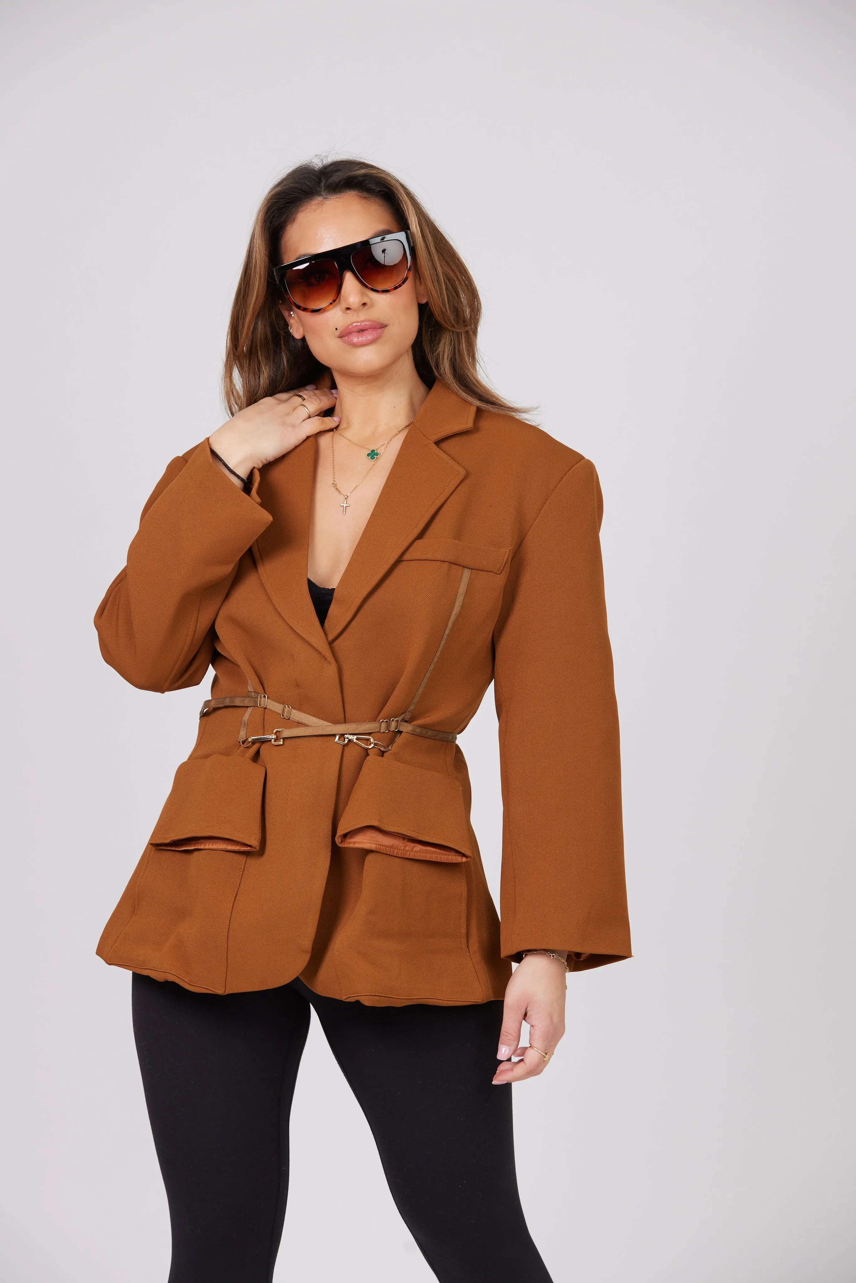 SAM BROWN BELTED BLAZER