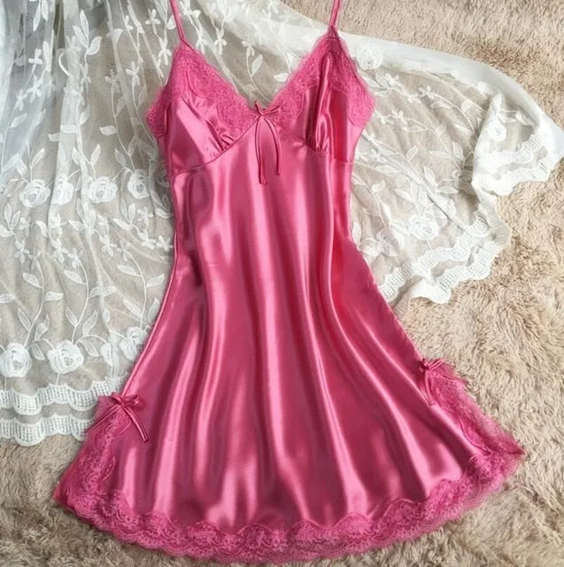 Sexy Lingerie Nightgown Off Shoulder