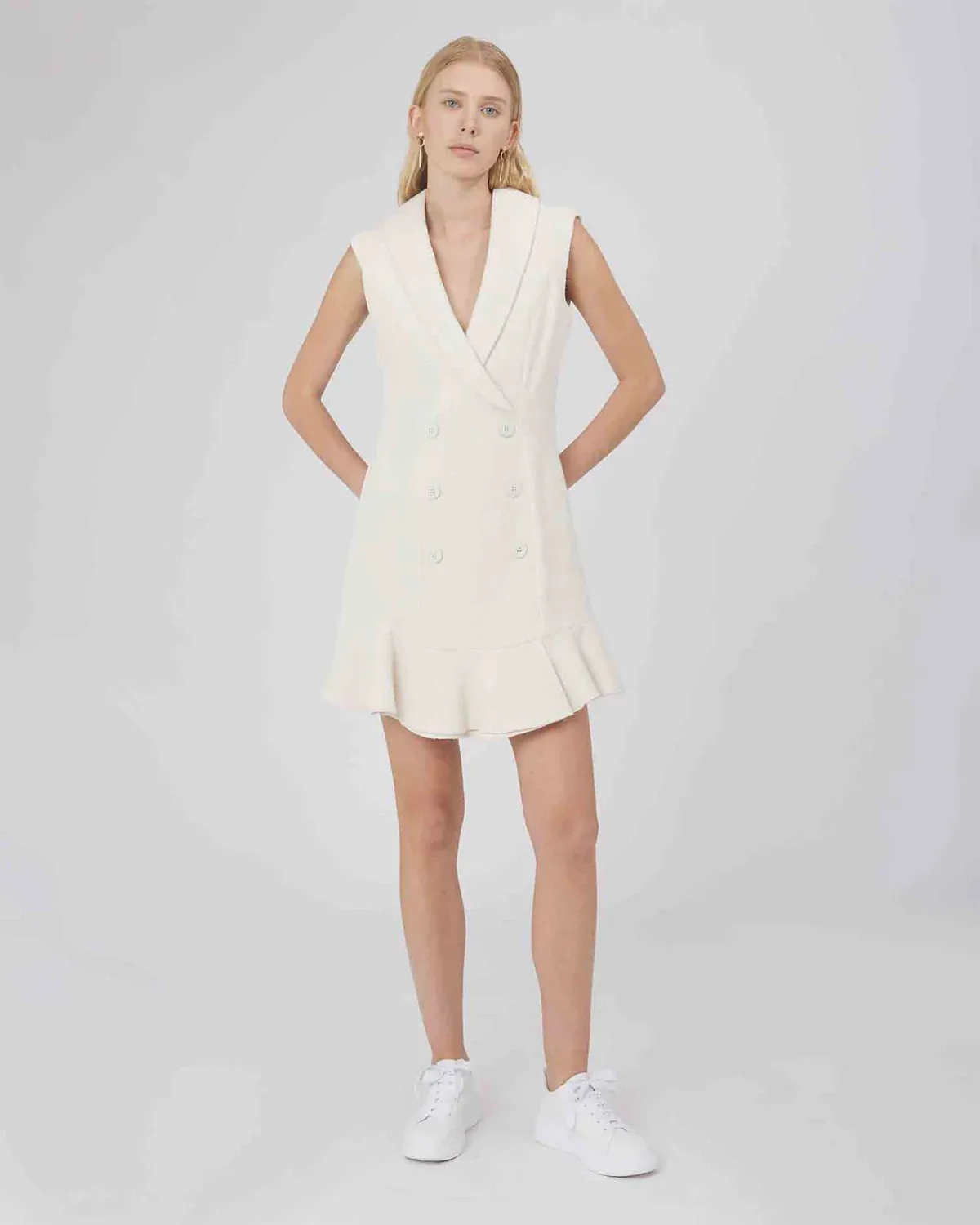 Silvian Heach Milk Blazer Dress