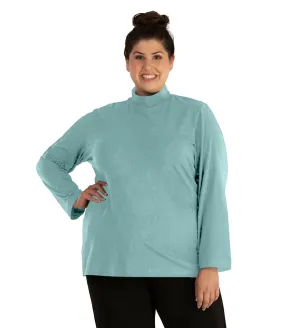 Stretch Naturals Lite Mock Neck Top Classic Colors