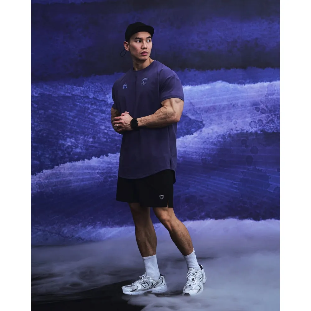 TEAMJOINED JOINED CNY24 CNY24 DRAGON ADAPT DROP SHOULDER MUSCLE TEE-INDIGO