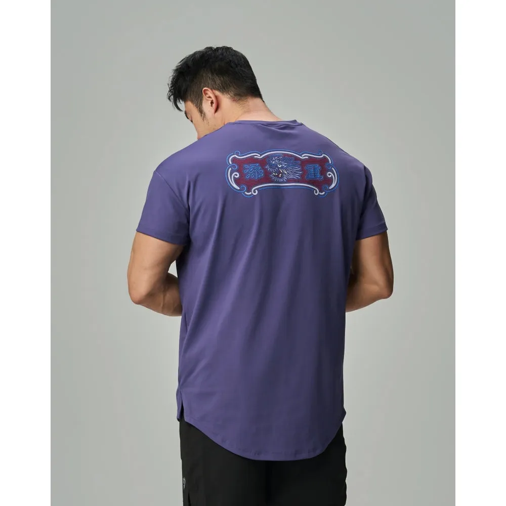 TEAMJOINED JOINED CNY24 CNY24 DRAGON ADAPT DROP SHOULDER MUSCLE TEE-INDIGO