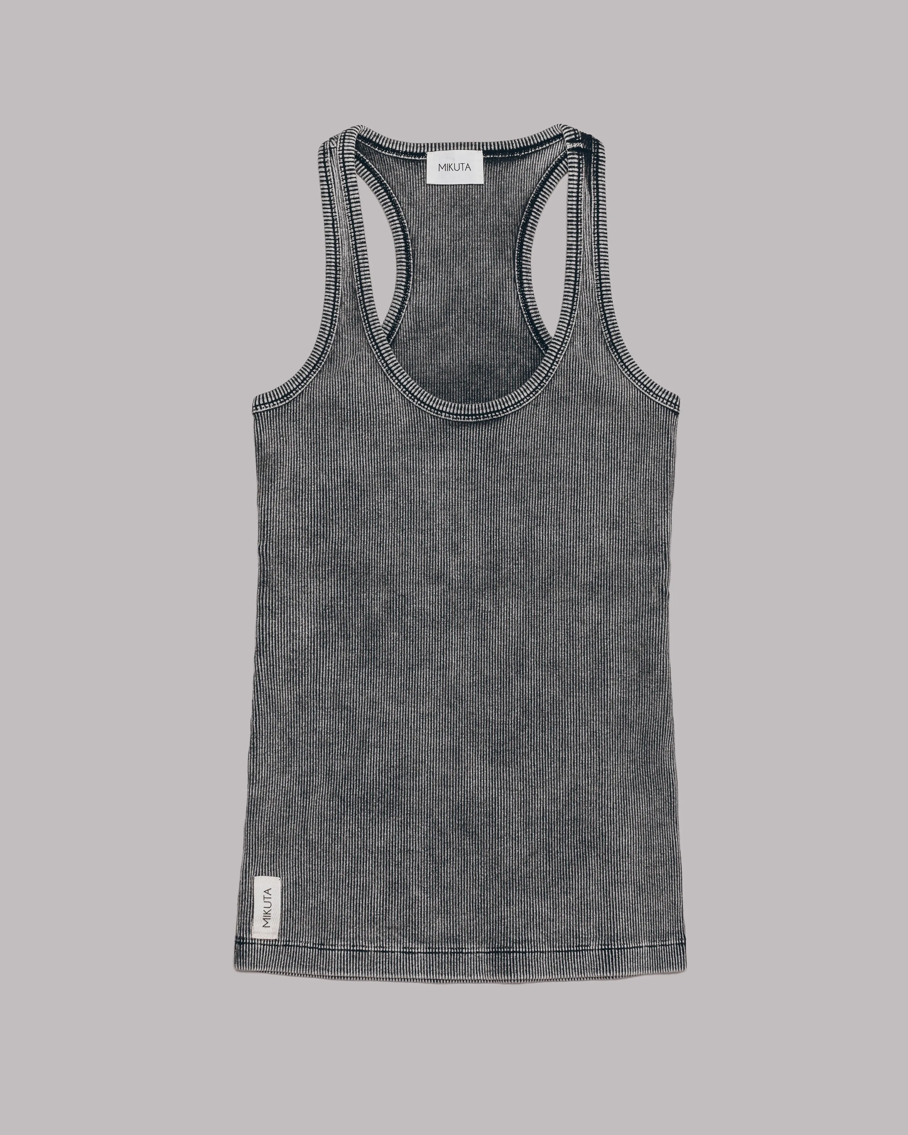 The Dark Ribbed Tank Top