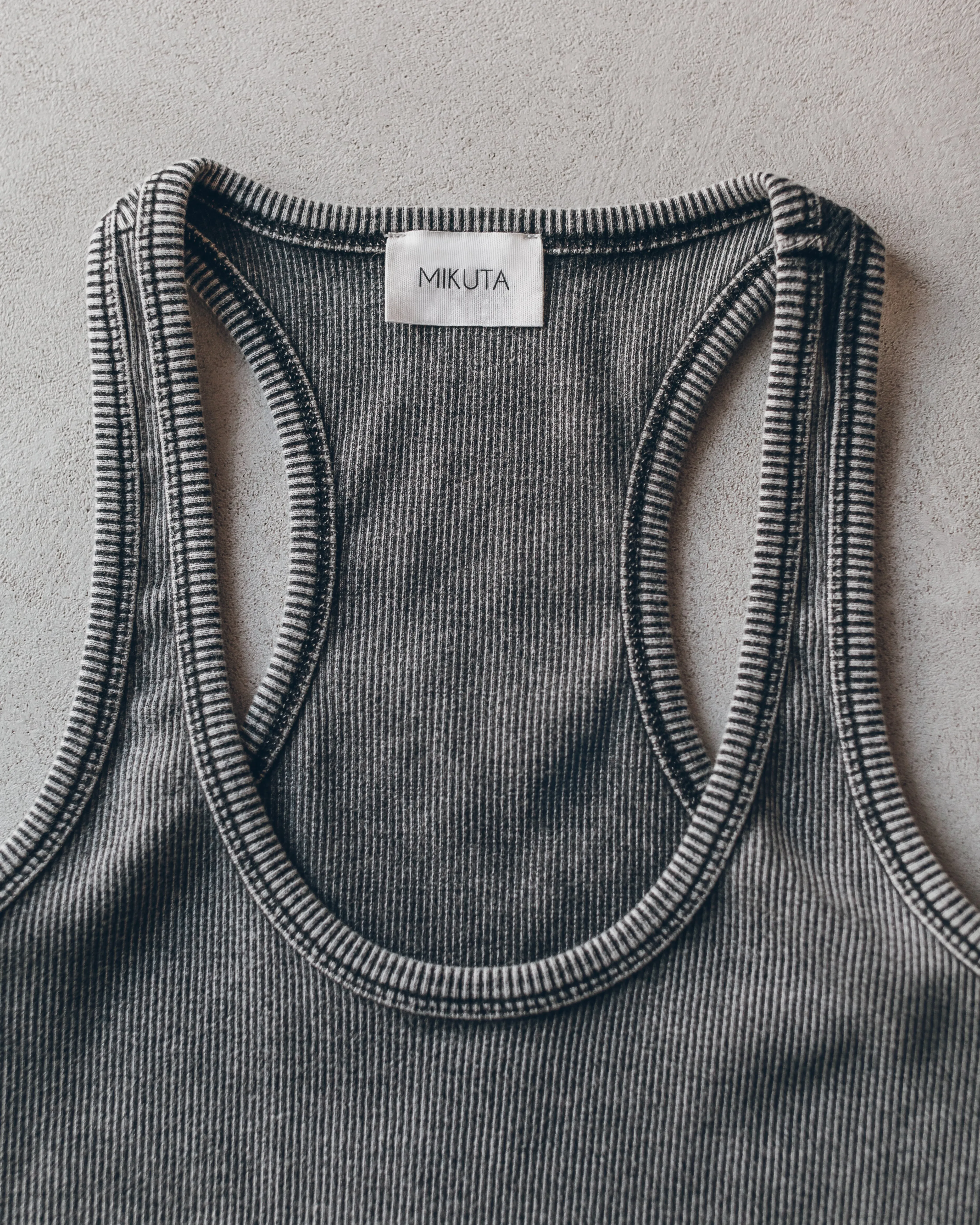 The Dark Ribbed Tank Top