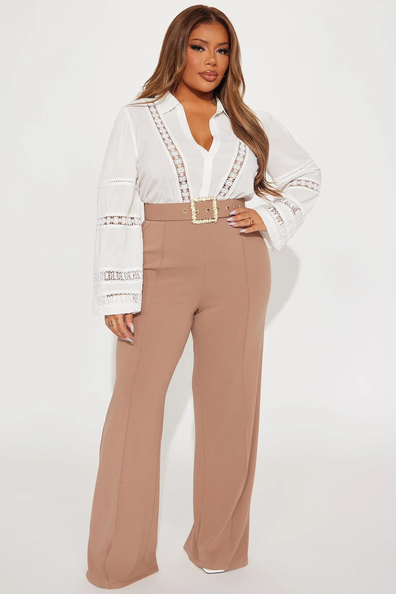 Think Twice Jumpsuit - Taupe