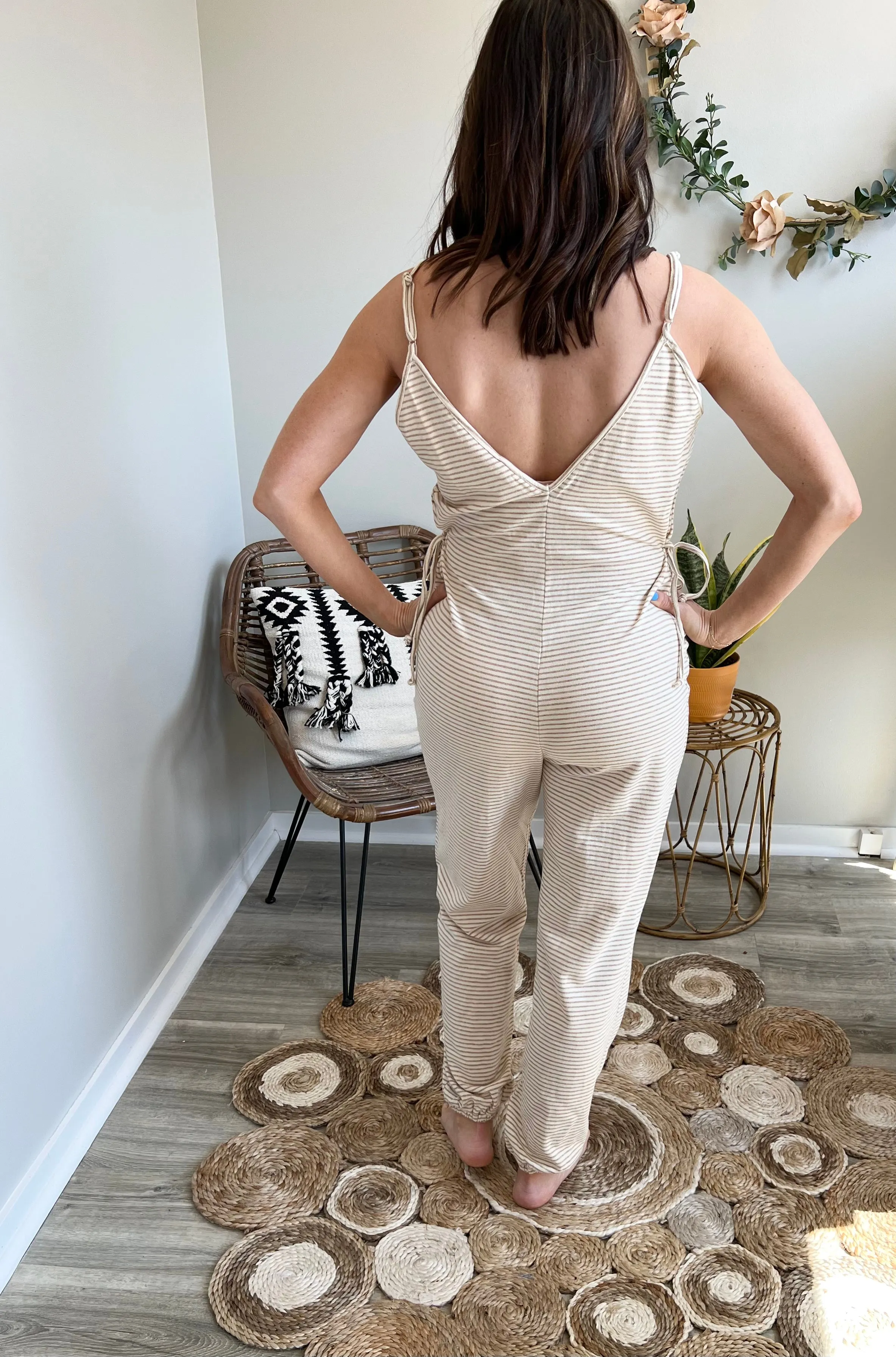 Tie side jumpsuit