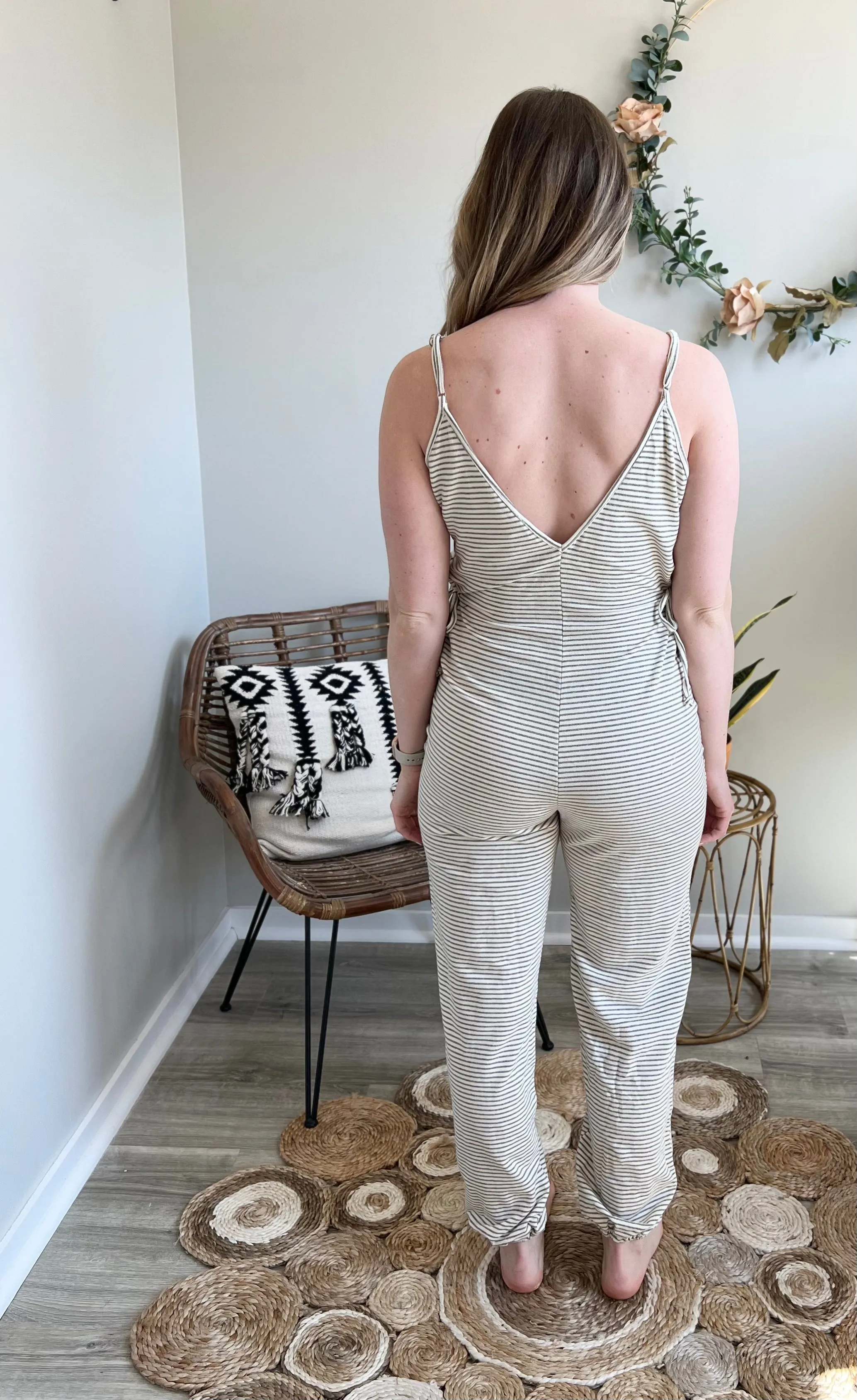 Tie side jumpsuit