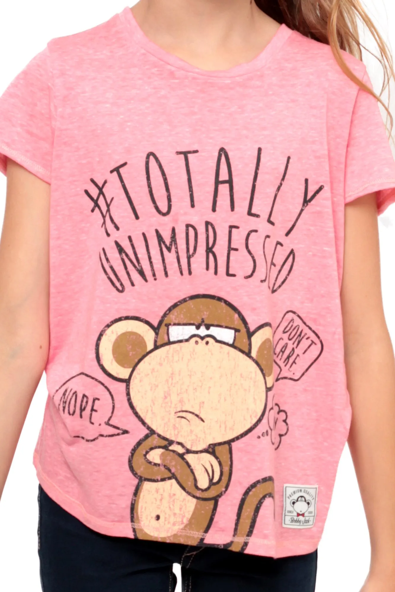 #Totally Unimpressed | Crop Top - Coral