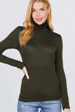 Turtle Neck Stretch Top