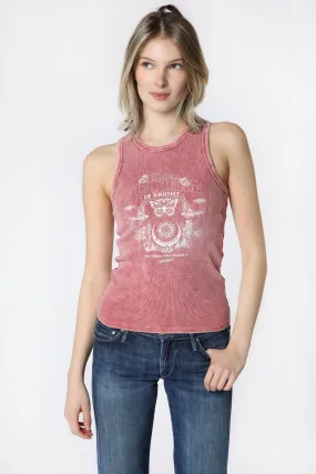 Womens Enygma Cropped Tank Top