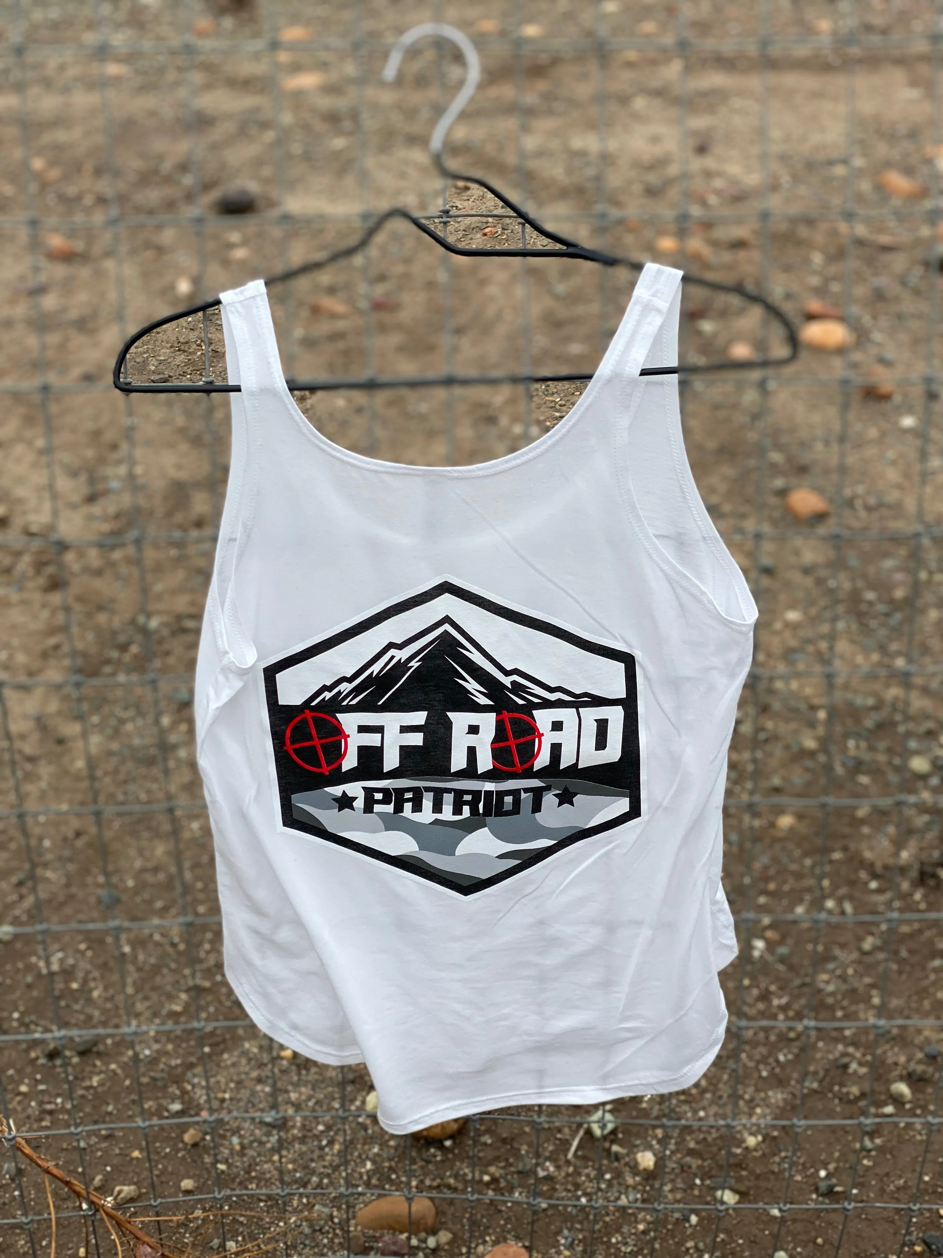 Women's Flowy Tank Top - WHITE