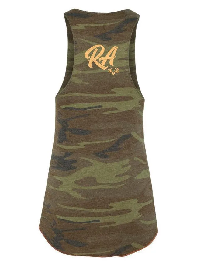 Womens Rebel Camo Racerback Tank Top