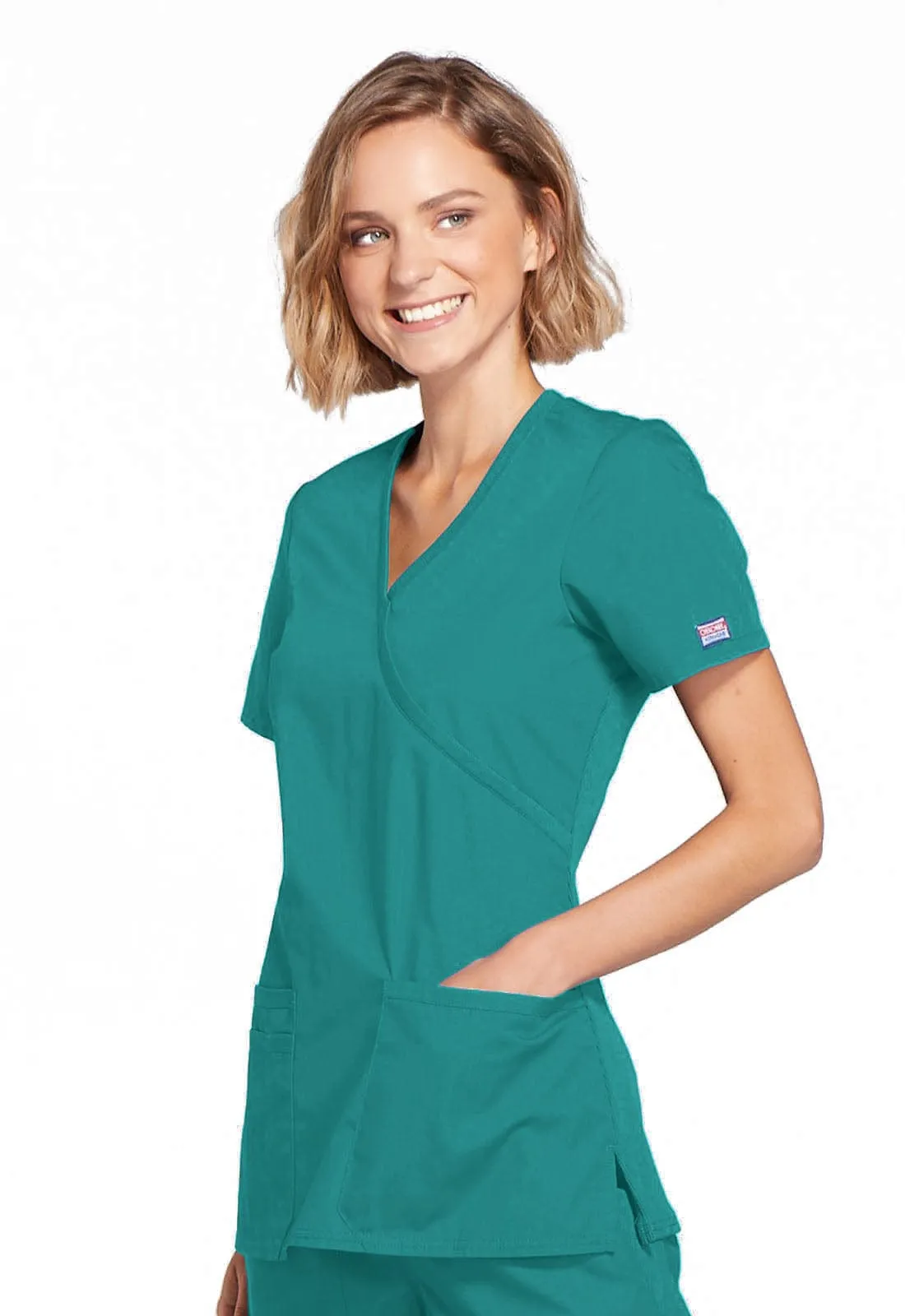 WW Originals Mock Wrap Womens Scrub Top WW650